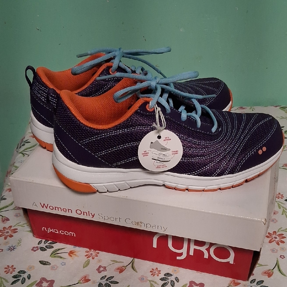 Ryka Purple and Orange Sport Sneakers